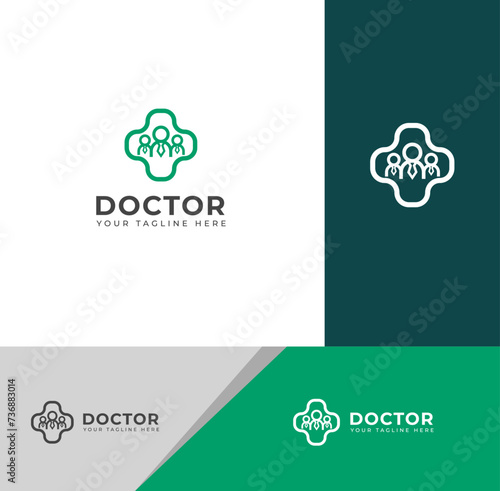 Creative Doctor logo vector design.