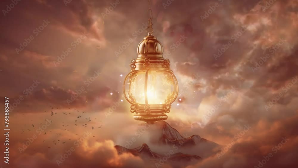 Beautiful Islamic Lantern In The Sky Beautiful Islamic Lantern In The Sky