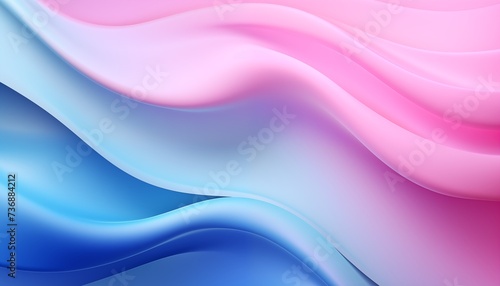 abstract background with blue and pink waves