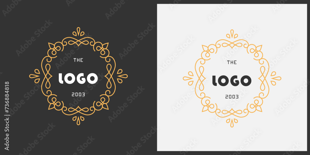 Fototapeta premium Iconic Identity: The Art of the Unique Luxury Logo.