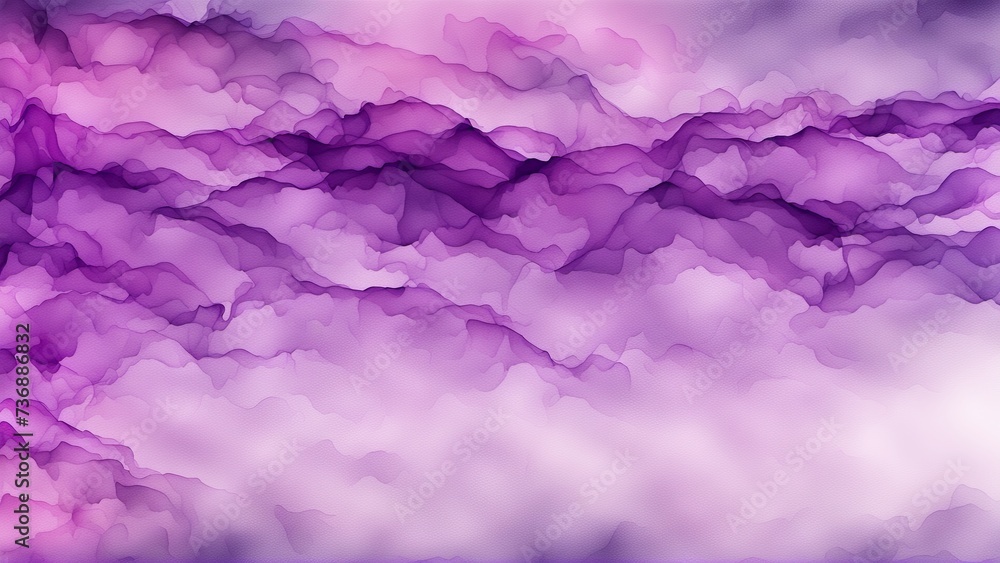 Mystical Purple Watercolour Paint Texture Banner Background