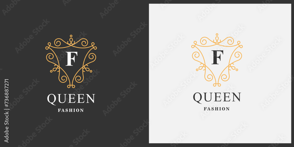 Fashionista Finesse: Stylish Fashion Luxury Logo Impression.