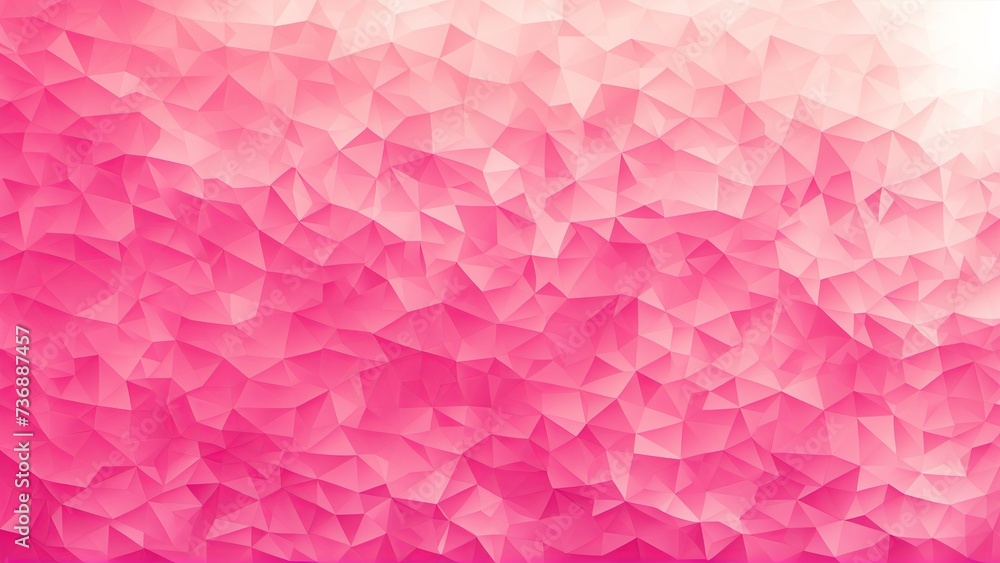 Futuristic pink geometric minimalism prism banner background with gradient texture 