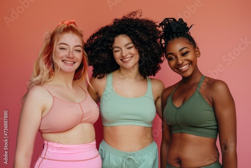 Diverse women celebrate body positivity, united