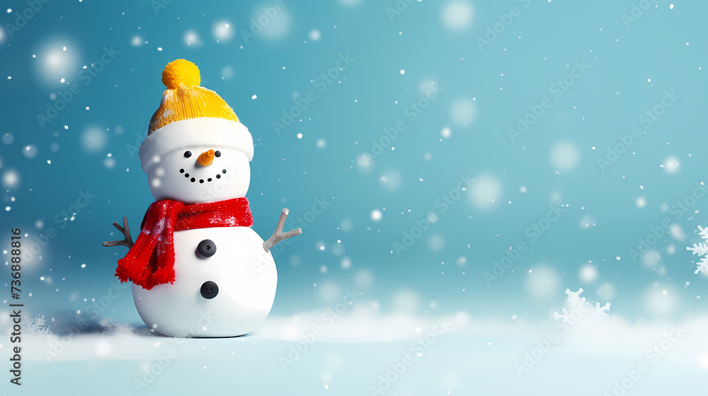 Happy moments with Christmas snowman Happy moments with Christmas snowman