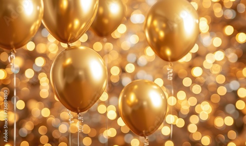 gold balloon. anniversary celebration