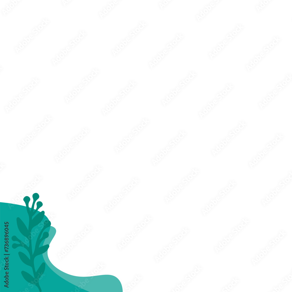 Obraz premium Boho Leaf Corner