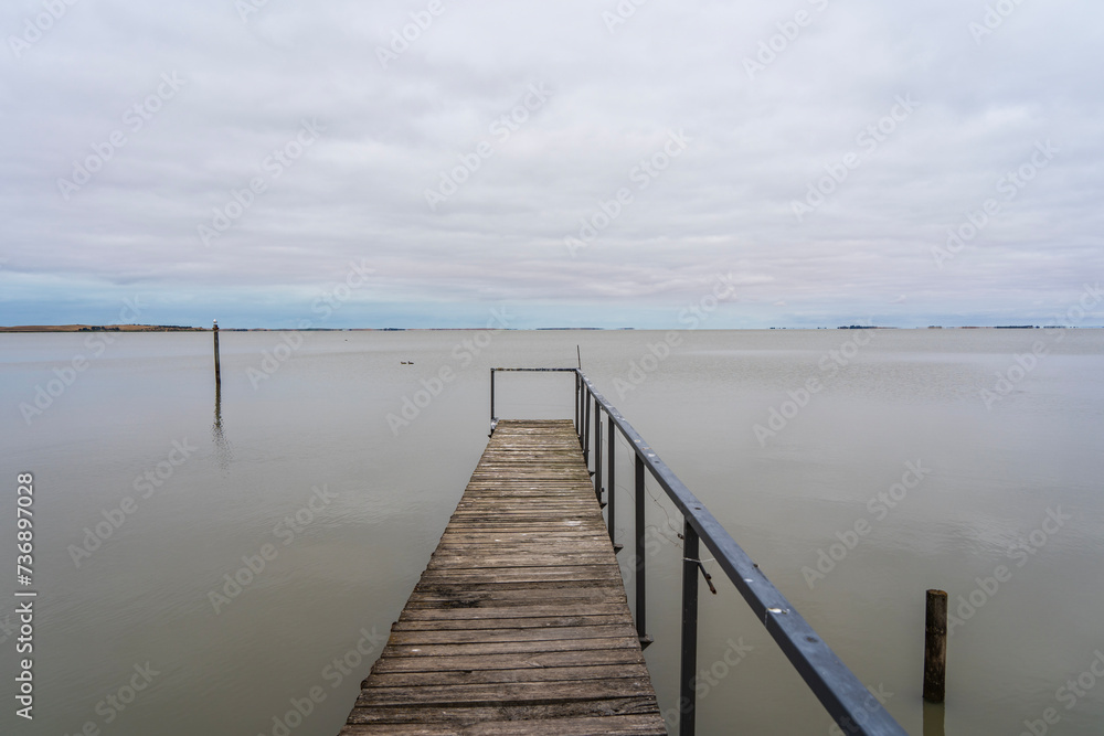 Jetty on Lake Albert, Meningie, South Australia Jetty on Lake Albert, Meningie, South Australia