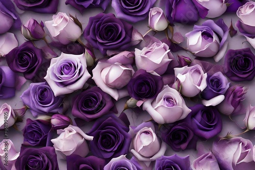 pink and purple  roses