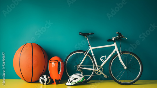 bike and basketball 3d wallpaper,, bike and basketball