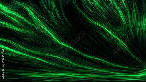 Abstract black and green paint texture with explosive design 