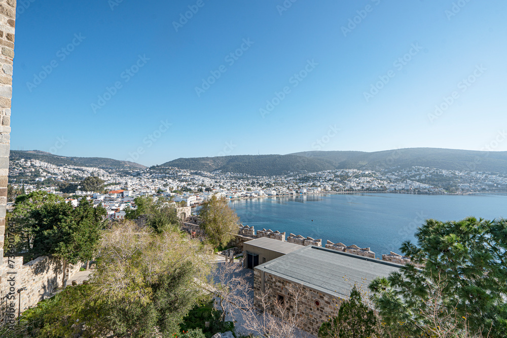 The amazing views of walls and towers of The Bodrum Museum of Underwater Archaeology, which was established in The Bodrum Castle in 1964. The amazing views of walls and towers of The Bodrum Museum of Underwater Archaeology, which was established in The Bodrum Castle in 1964.