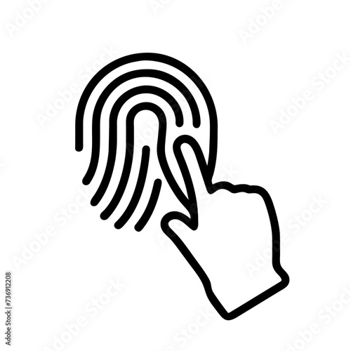 fingerprint icon, thumbprint icon, Fingerprint Vector, thumbprint vector
