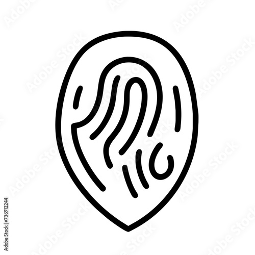 fingerprint icon, thumbprint icon, Fingerprint Vector, thumbprint vector
