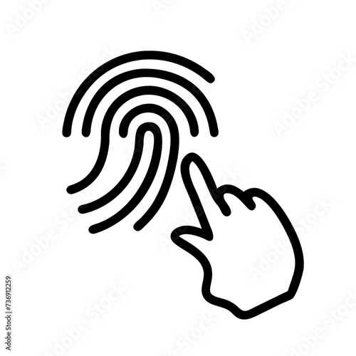 fingerprint icon, thumbprint icon, Fingerprint Vector, thumbprint vector
