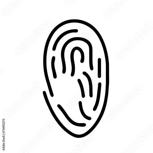 fingerprint icon, thumbprint icon, Fingerprint Vector, thumbprint vector
