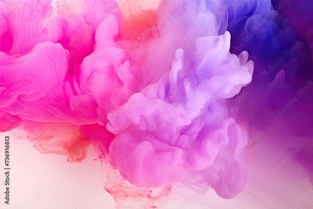 Obraz premium colorfull background of smoke, holy powder. mixed rainbow powder. concept of make-up, decorative cosmetics