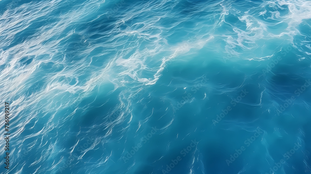 Fototapeta premium aerial view of ocean