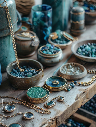 Handmade jewelry crafting details