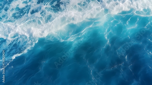 aerial view of ocean