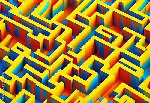 abstract background with lines maze