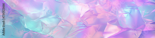 Abstract violet, pink and mint color trendy holographic background