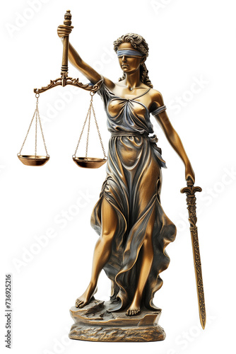 The Statue of Justice, law and justice symbol