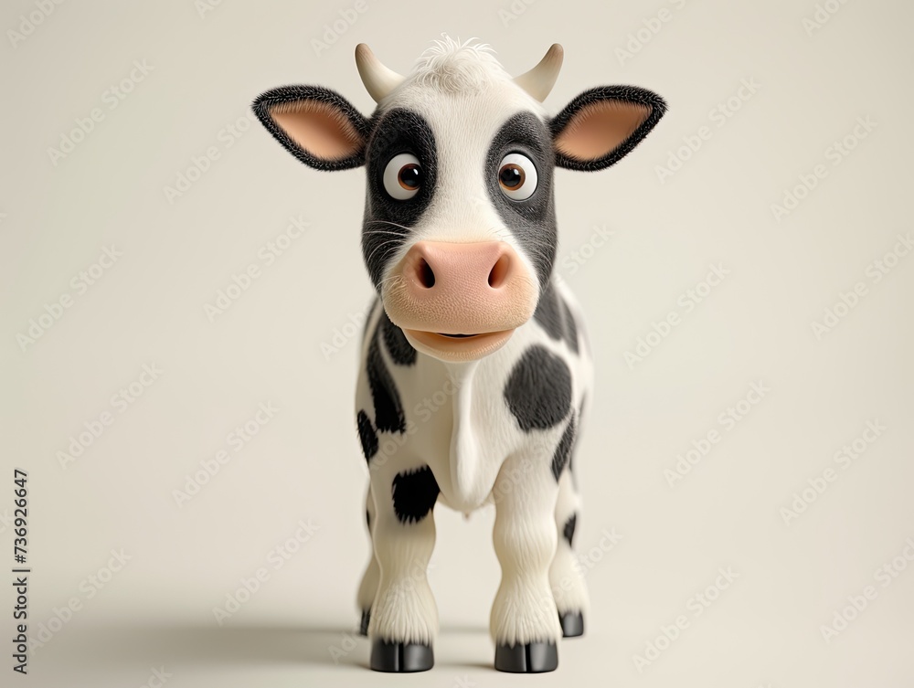 Astonished Black and White Cow Astonished Black and White Cow