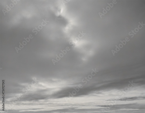 Cloudy dramatic stormy grey sky, background with clouds