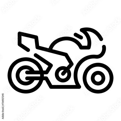 motorbike Line Icon
