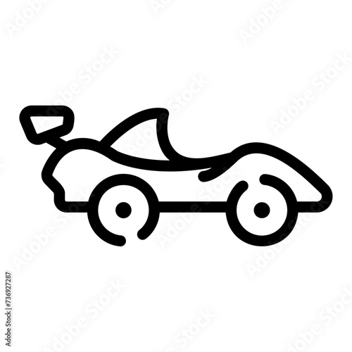 racing car Line Icon