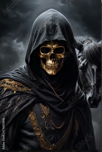 skeleton in a mask
