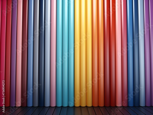 Colorful vertical stripes b...
