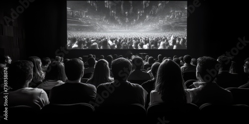 Wallpaper Mural Crowded audience at the movie theater. Torontodigital.ca