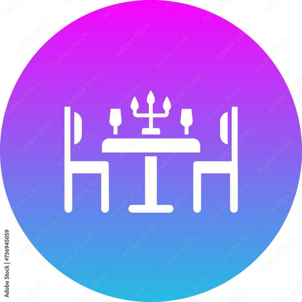 Dinner table Icon Dinner table Icon