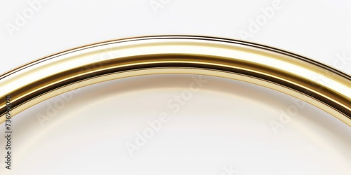 Simple gold arc with black lines.