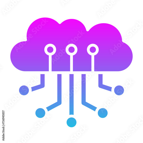 Cloud computing Icon