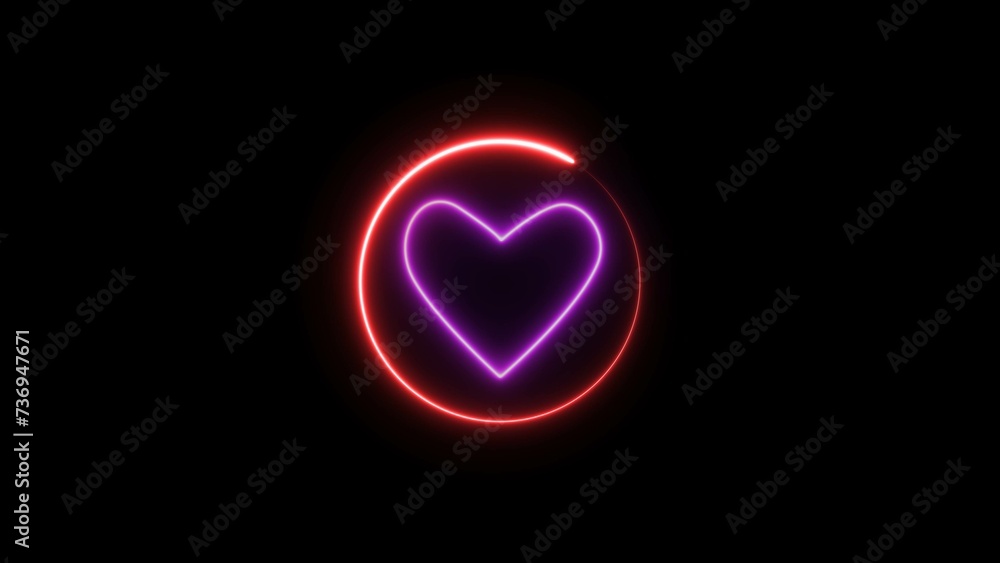 Neon heartbeat and pulse illustration background. Neon heartbeat and pulse illustration background.