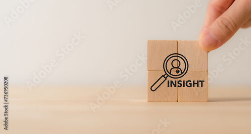 Tableau sur toile Customer insight analysis concept