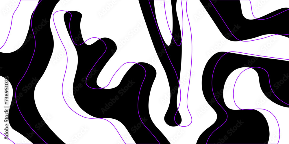 abstract black and white background, curve shape freeform.