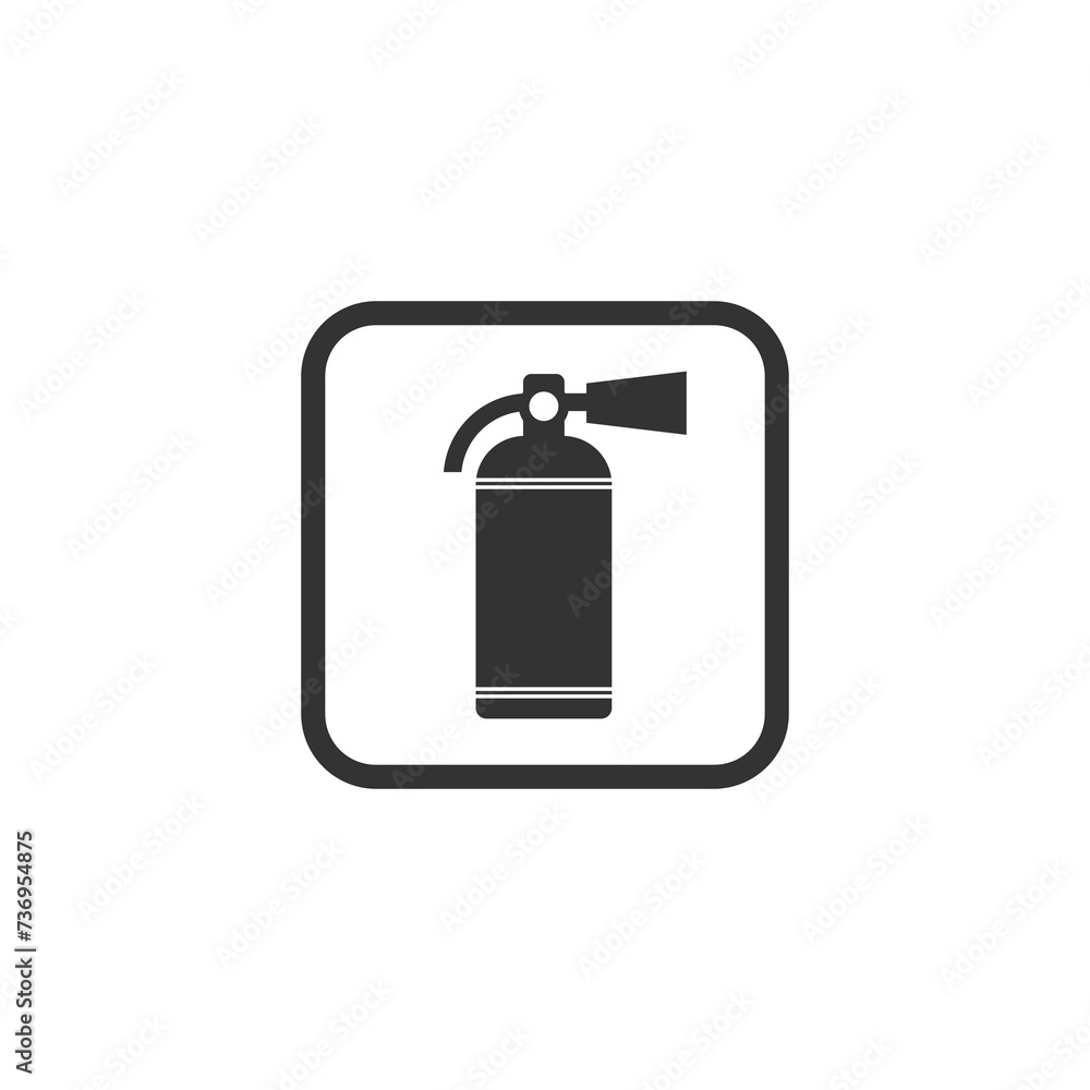 Fire extinguisher sign icon isolated on transparent background Fire extinguisher sign icon isolated on transparent background