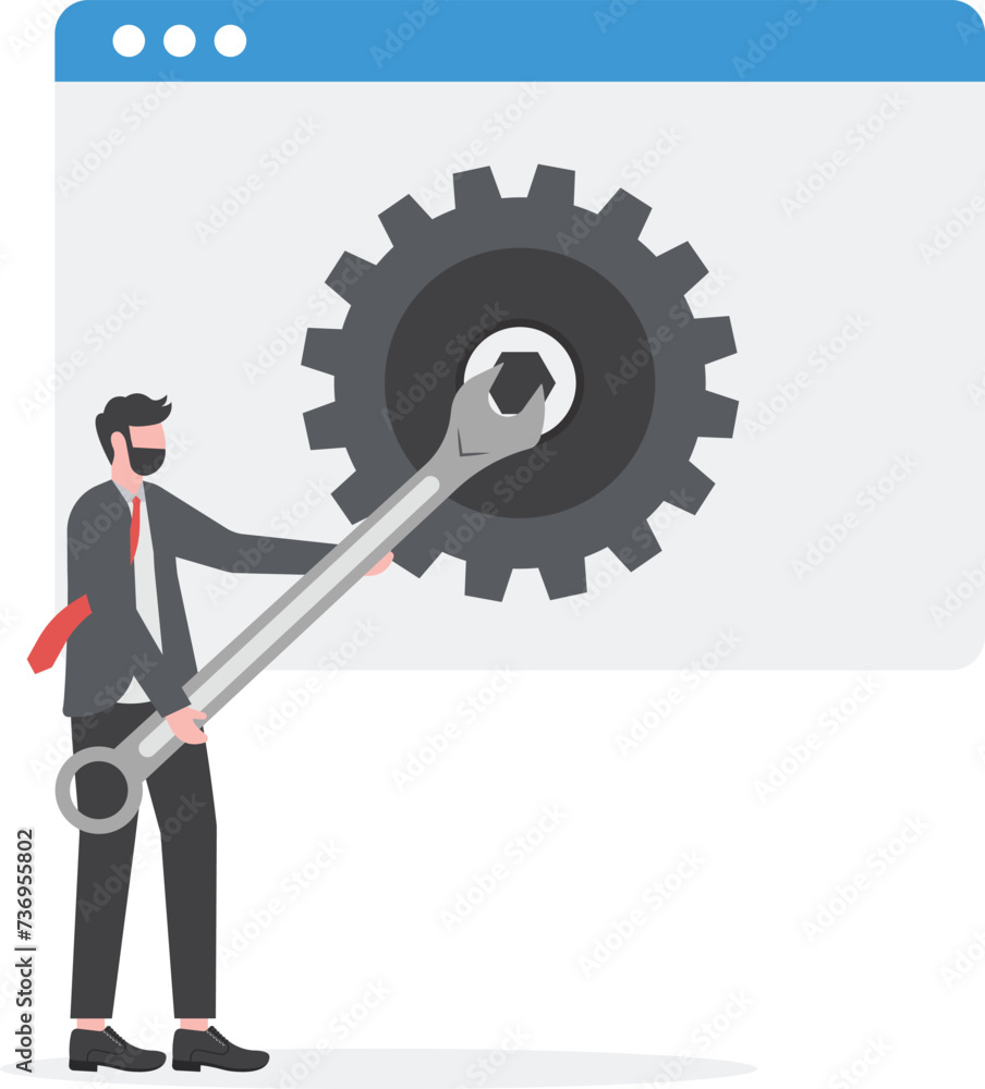 Creation development and setup of responsive internet website interface for multiple platforms, Conceptual banner of web technology
Creation development and setup of responsive internet website interface for multiple platforms, Conceptual banner of web technology