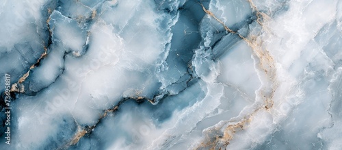 a close up of a blue and white marble texture . High quality © 2rogan