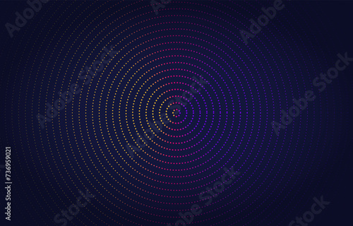 Colorful Circle Abstract Halftone Background