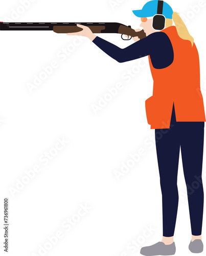 女子クレー射撃選手