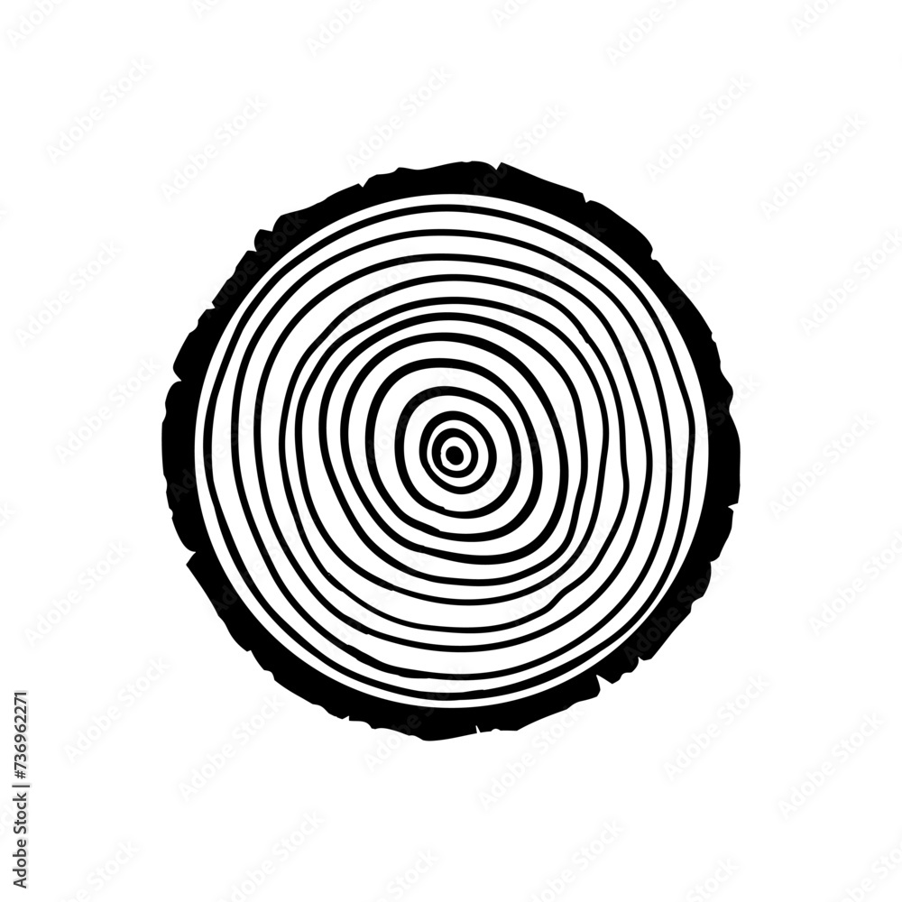 Wood Slice icon vector. Wood Rings illustration sign. Tree symbol. Sawmill logo. Wood Slice icon vector. Wood Rings illustration sign. Tree symbol. Sawmill logo.