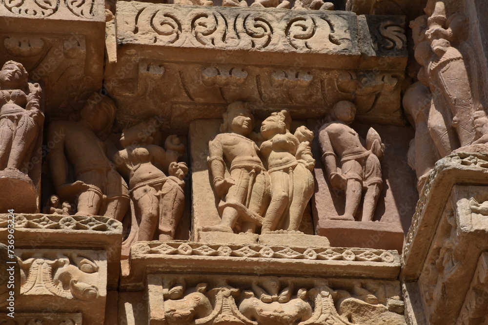 Fototapeta premium This is photo of Parsvanath Jain temple at Khajuraho in India