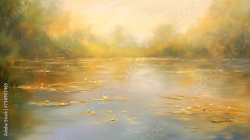 background of river painting