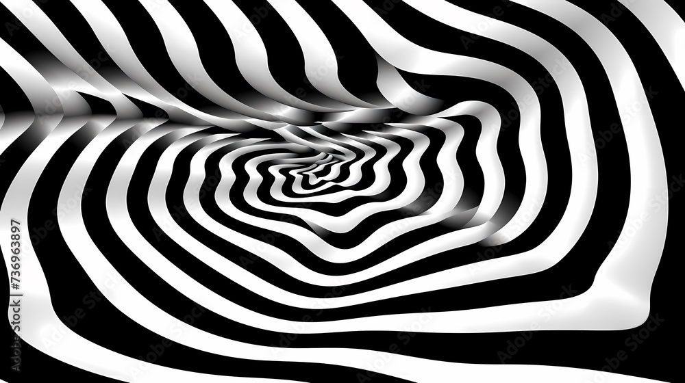 Obraz premium Optical illusion, charming abstract pattern background