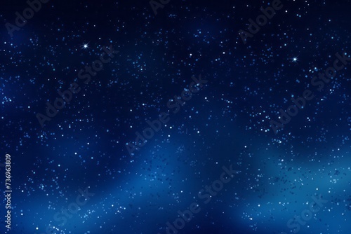 The Night Sky in Abstraction, Featuring Dark Blue Gradients and Scattered Dots Resembling Distant Galaxies, Generative AI